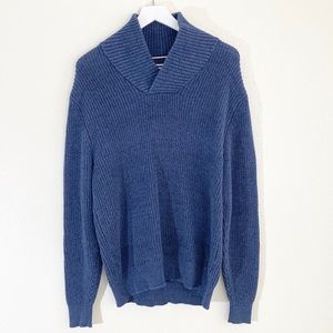 Weatherproof Vintage Blue Mock Neck Sweater